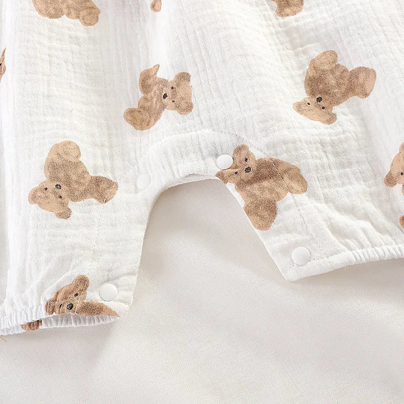 Teddy Baby Bear Romper and Hat Set