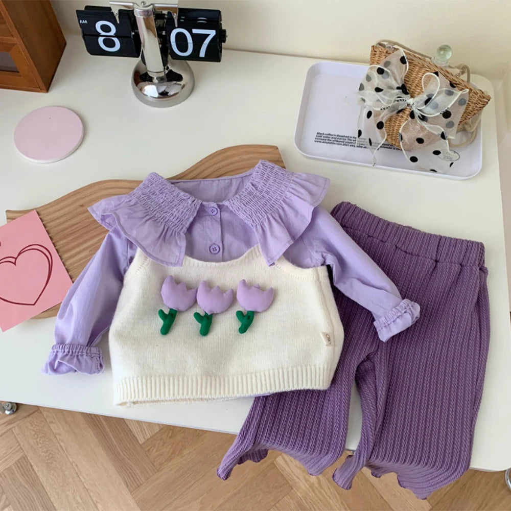 SET 3 PEZZI TONI FLOWER