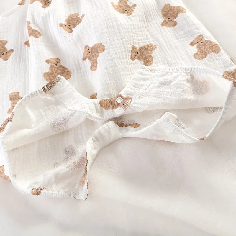 Teddy Baby Bear Romper and Hat Set