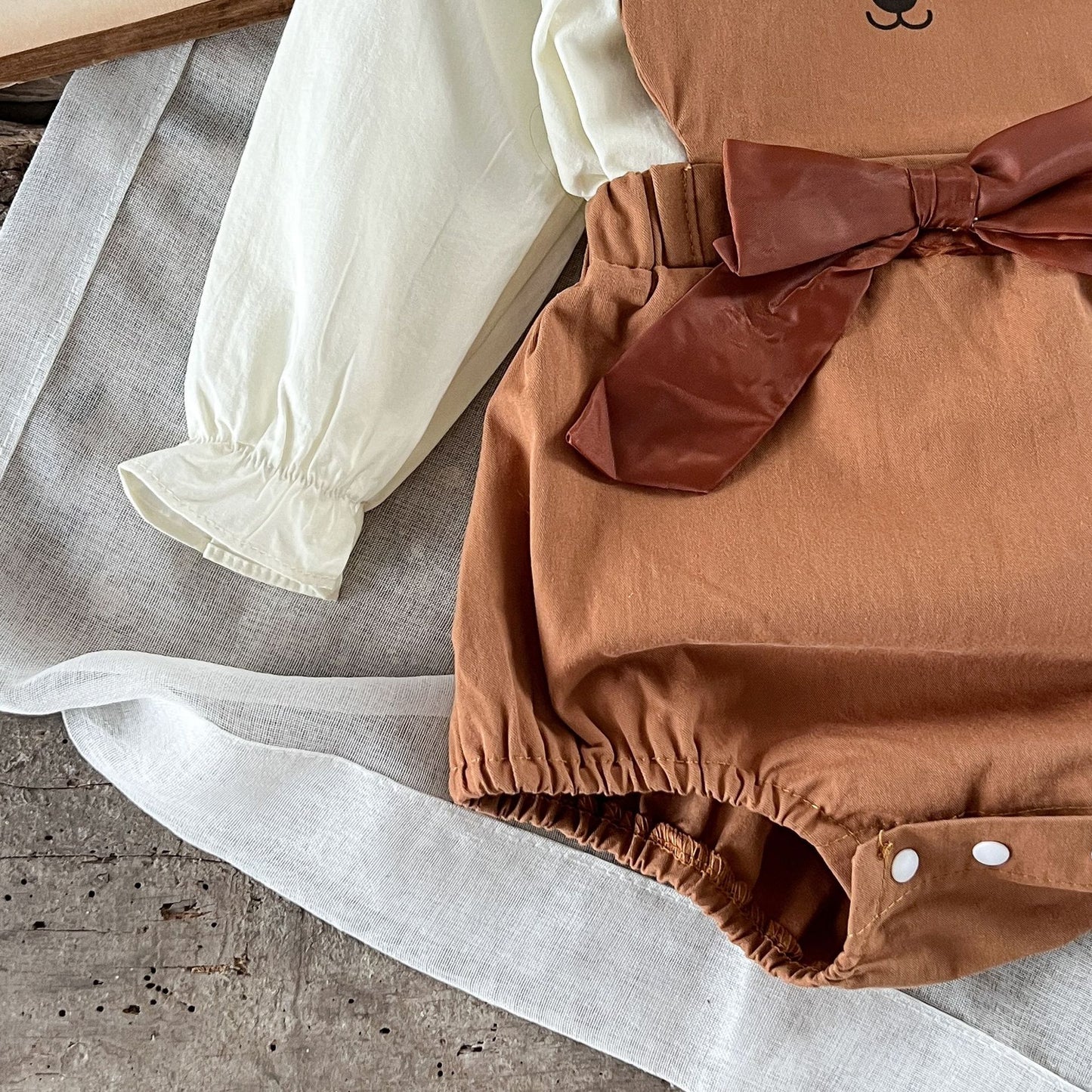 BEAR & BLOUSE SET