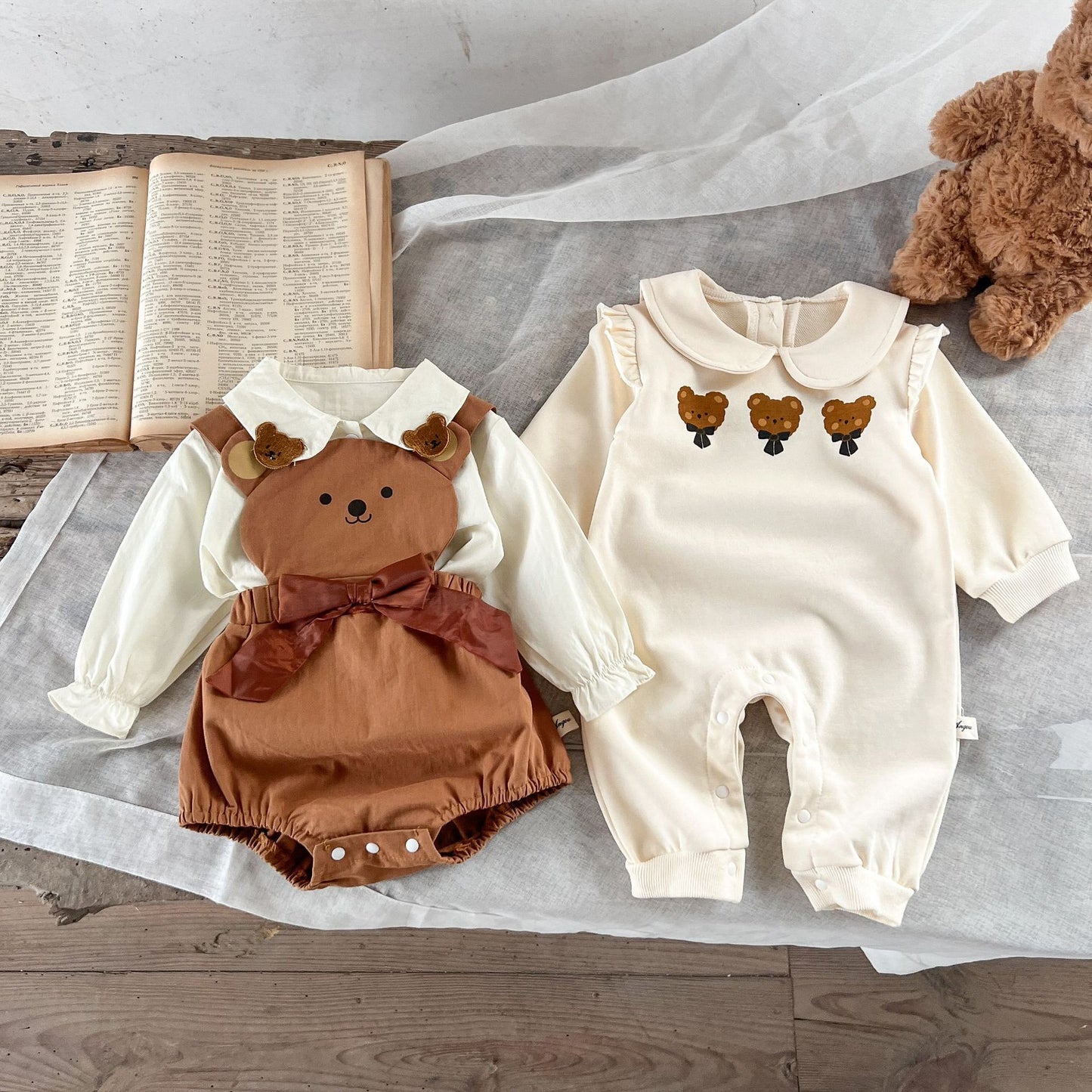BEAR & BLOUSE SET