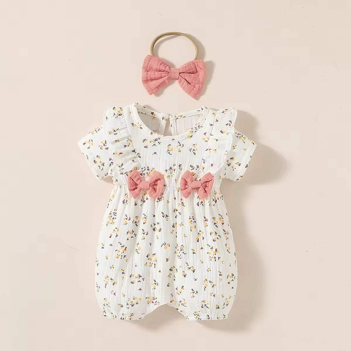 CUTEST BOWY 2PIECE-BOW & ROMPER