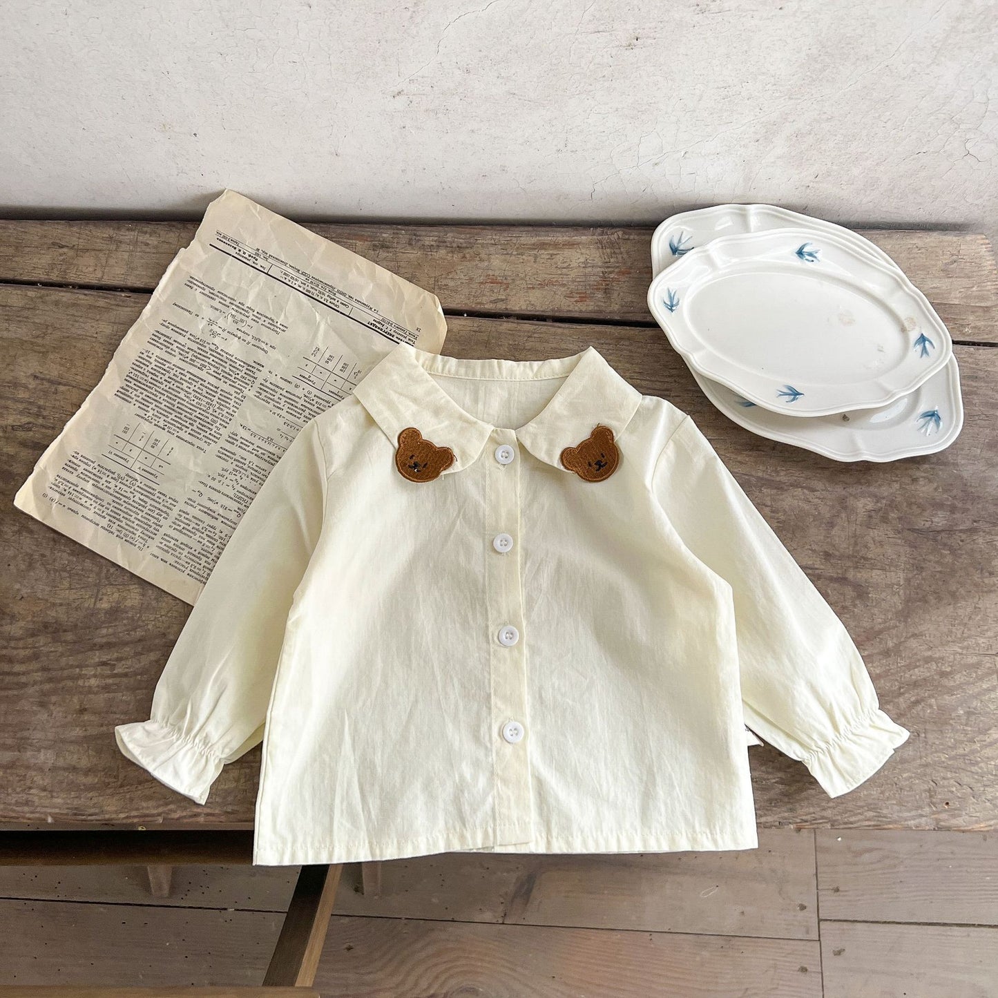 BEAR & BLOUSE SET