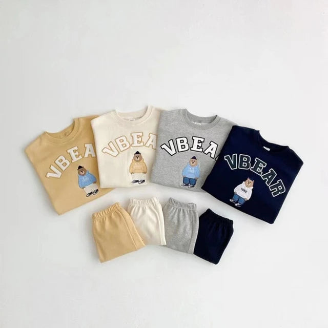 V-BEAR SWEATSHIRT & JOGGER LONG SET