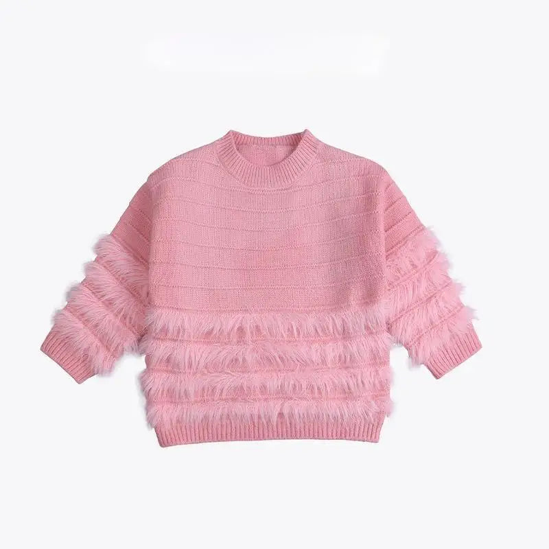 CUTENESS FURRY KNIT SWEATER