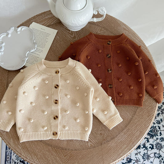 POM BUTTON UP CARIDGAN