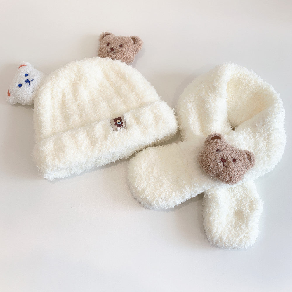 BABY BEAR HAT &amp; SCARF