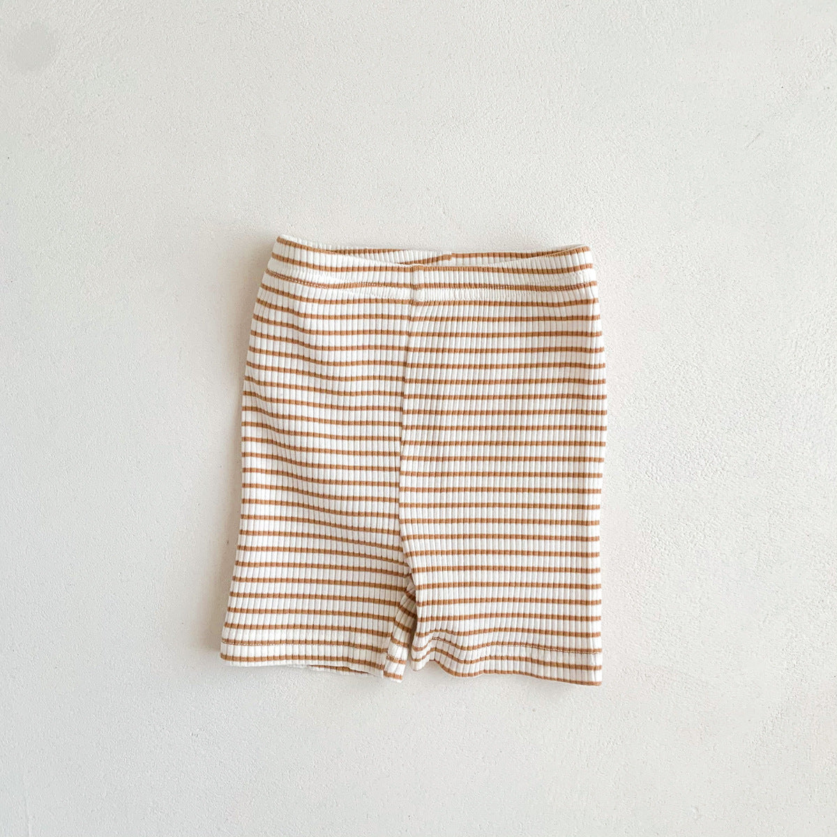 UNISEX Stripe Ribbed Cycling Shorts