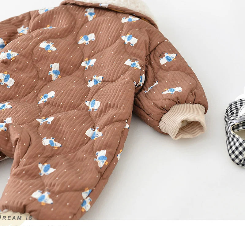 TONI BEAR WARM ROMPER + BAG