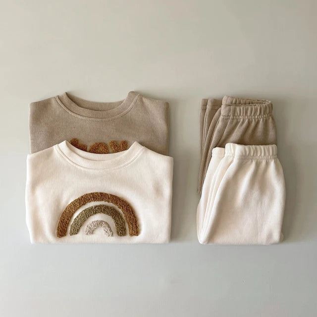 RAINBOW SWEATER &amp; PANTS SET
