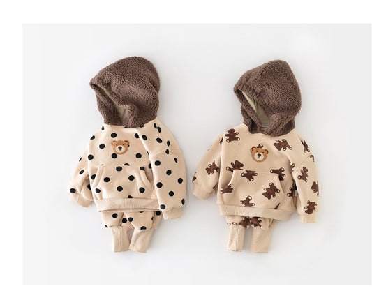 WARM MIKEY 2-PIECE SET WITH HOOD