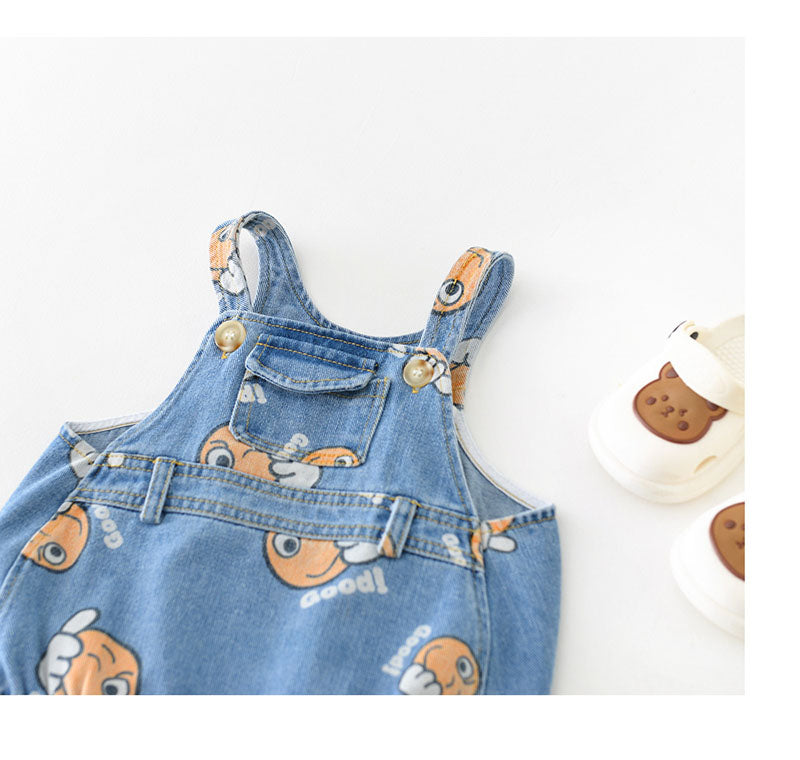 BABY DENIM ROMPER SET