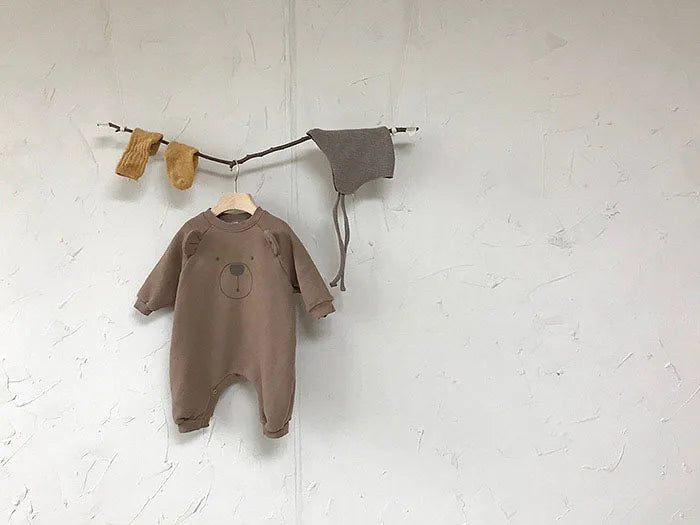 BEAR COTTON BABY JUMPSUIT
