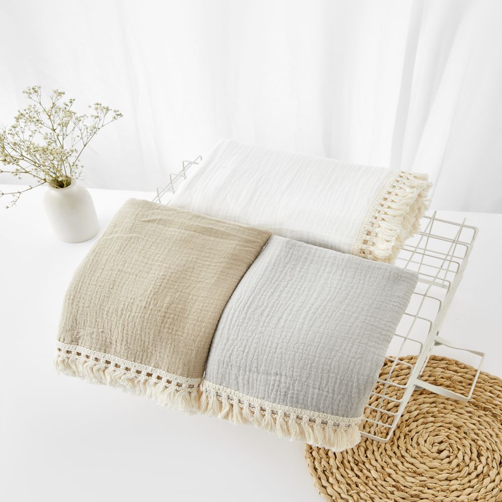 MUSLIN BED COMFORTER SLEEPING BLANKET