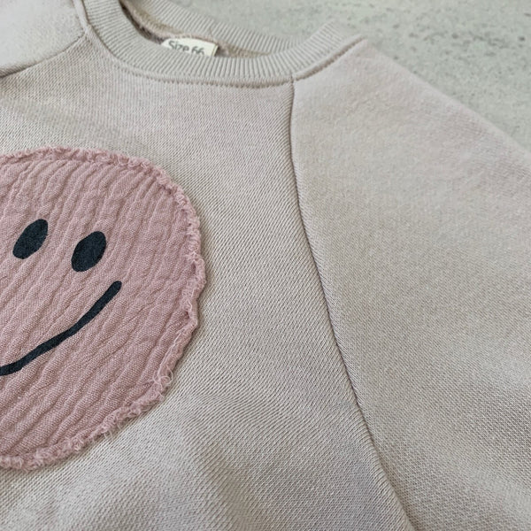 SMILEY FACE SWEATSHIRT ROMPER