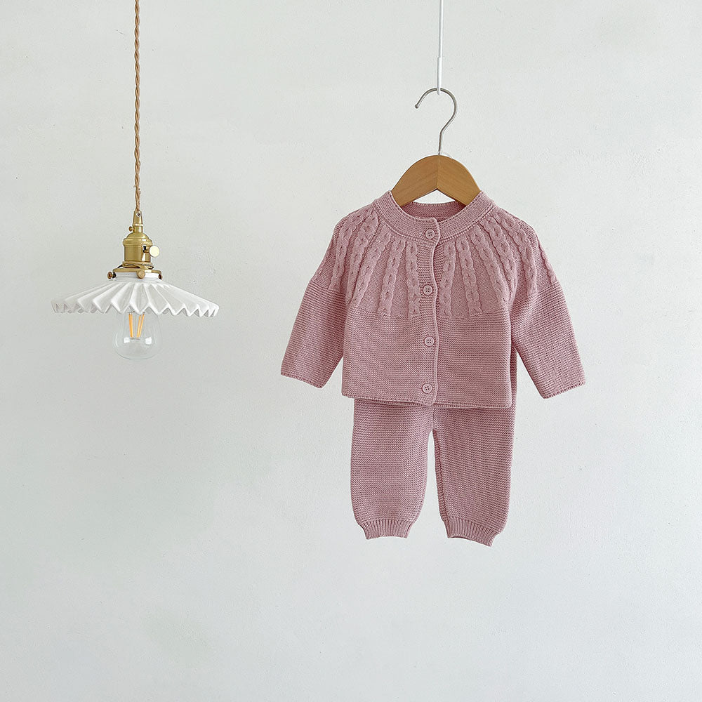 LUNA NUDE CARDIGAN &amp; TROUSER SET