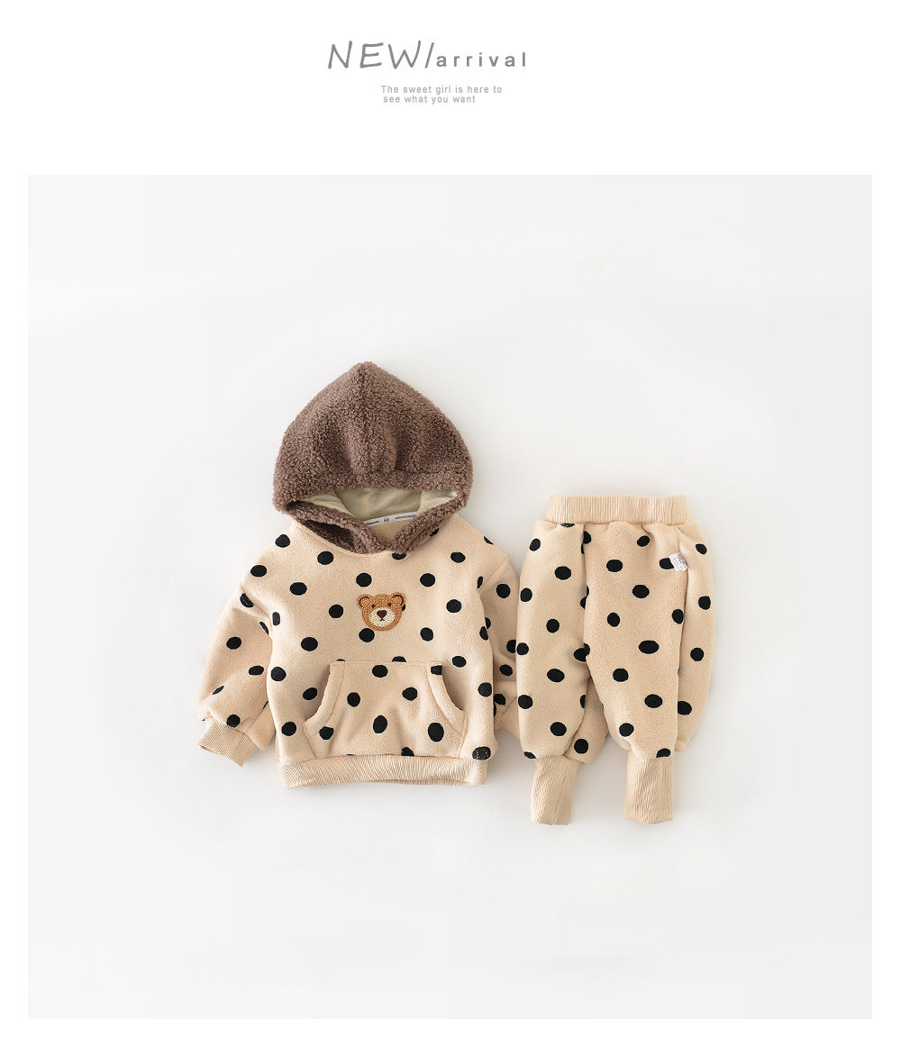 WARM MIKEY 2-PIECE SET WITH HOOD