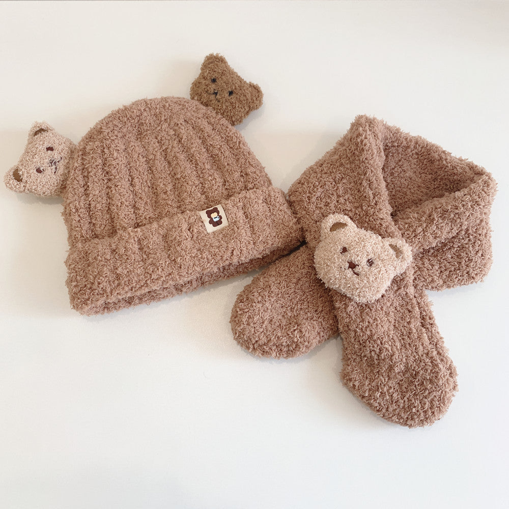 BABY BEAR HAT &amp; SCARF