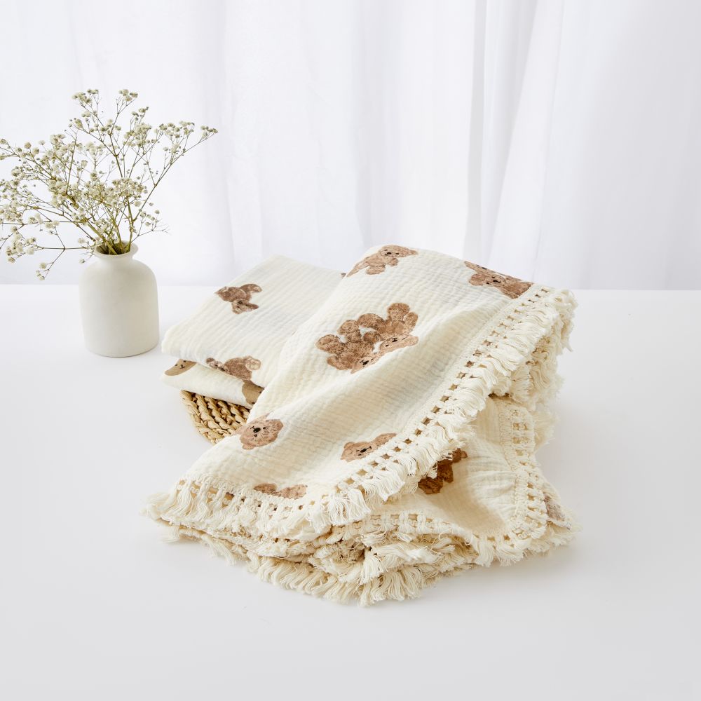 MUSLIN BED COMFORTER SLEEPING BLANKET