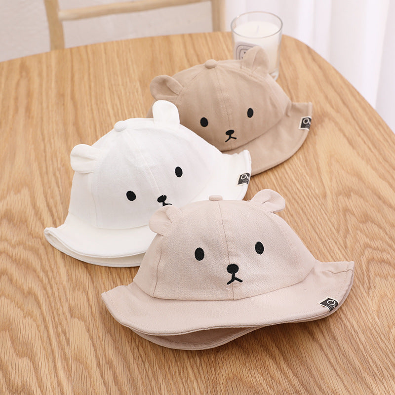 CUTE BEAR SPRING SUMMER BABY BUCKET HAT 