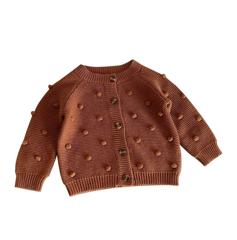 POM BUTTON UP CARIDGAN