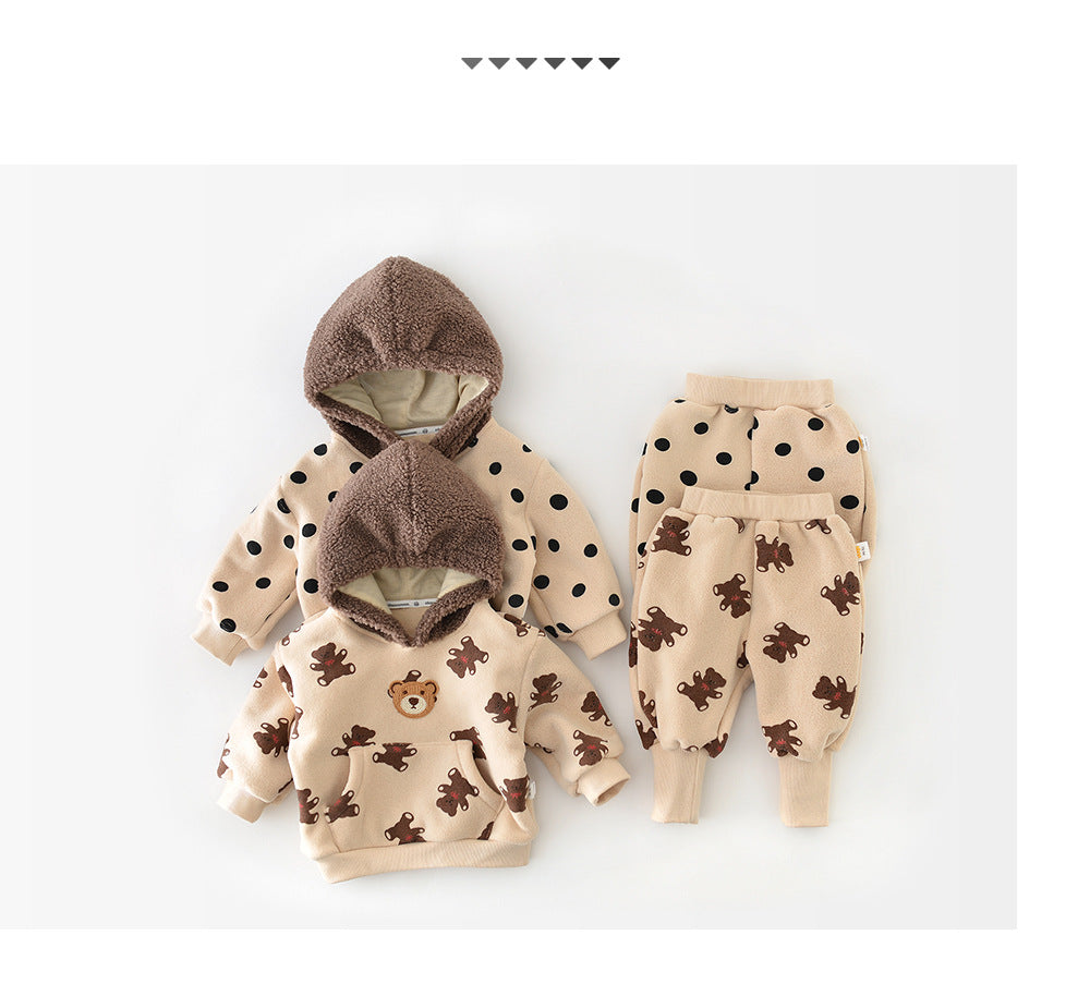 WARM MIKEY 2-PIECE SET WITH HOOD