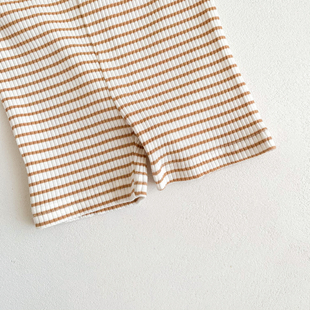 UNISEX Stripe Ribbed Cycling Shorts
