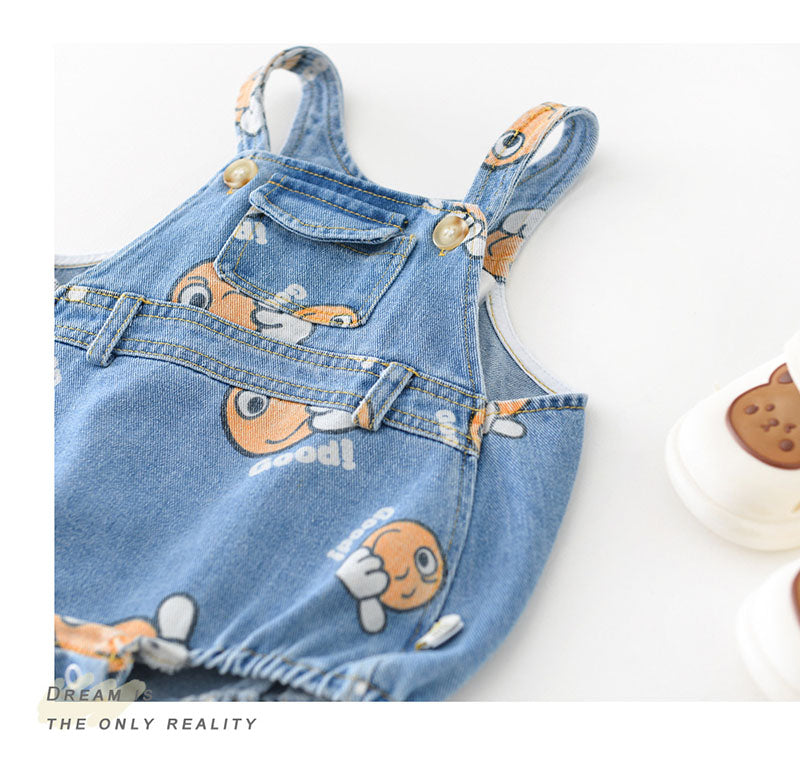 BABY DENIM ROMPER SET