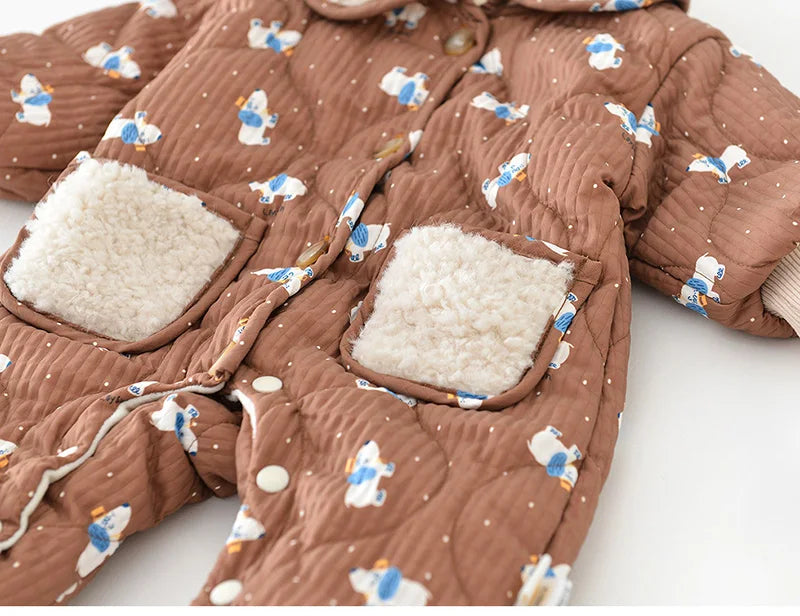 TONI BEAR WARM ROMPER + BAG