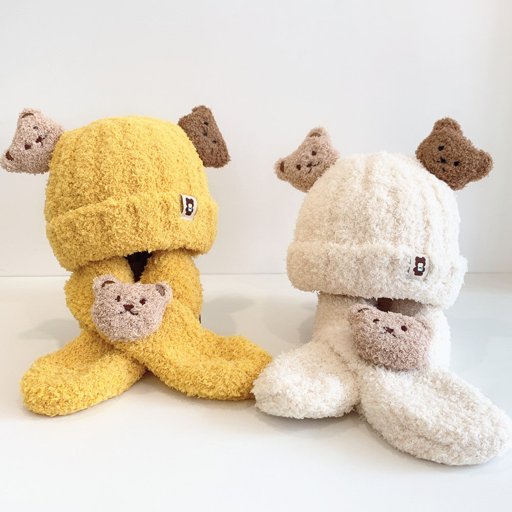 BABY BEAR HAT &amp; SCARF