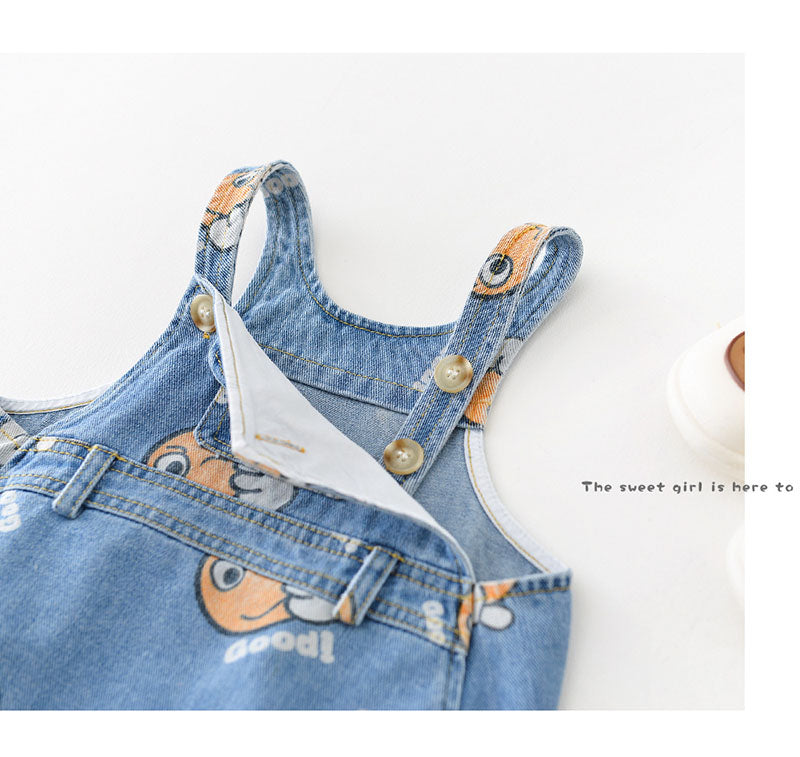 BABY DENIM ROMPER SET