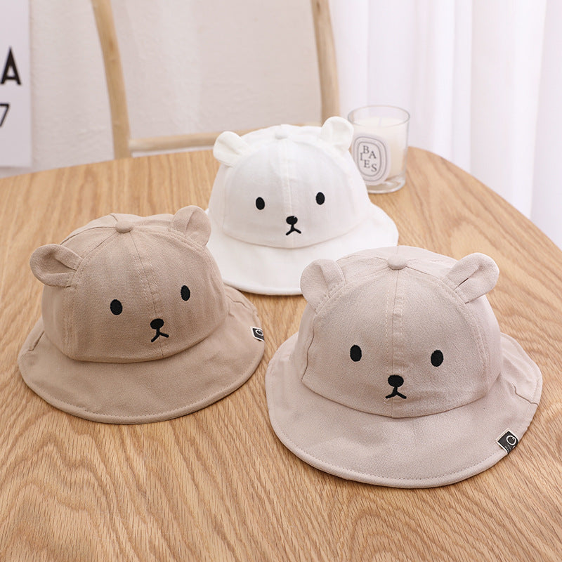 CUTE BEAR SPRING SUMMER BABY BUCKET HAT 