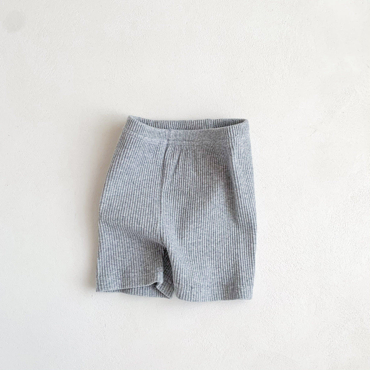 UNISEX Stripe Ribbed Cycling Shorts