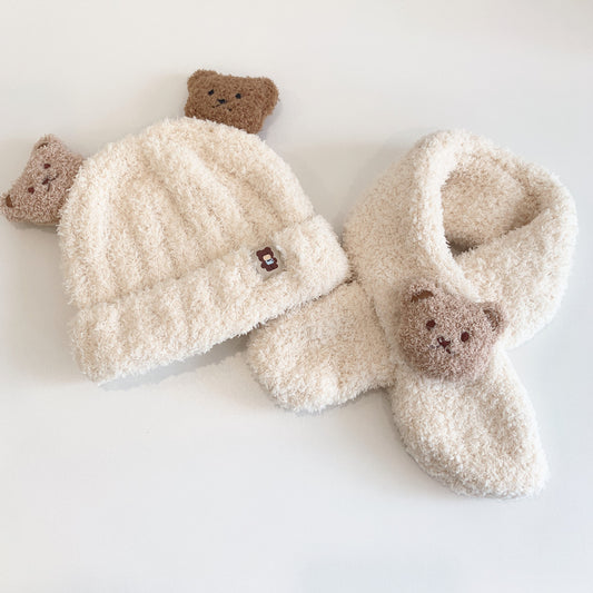 BABY BEAR HAT &amp; SCARF