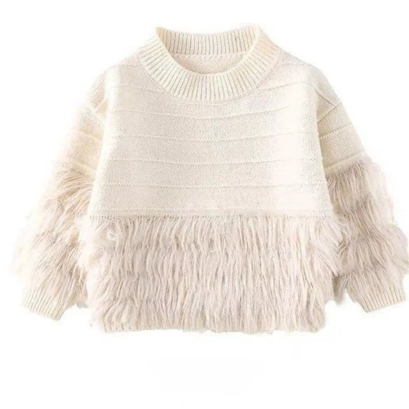 CUTENESS FURRY KNIT SWEATER