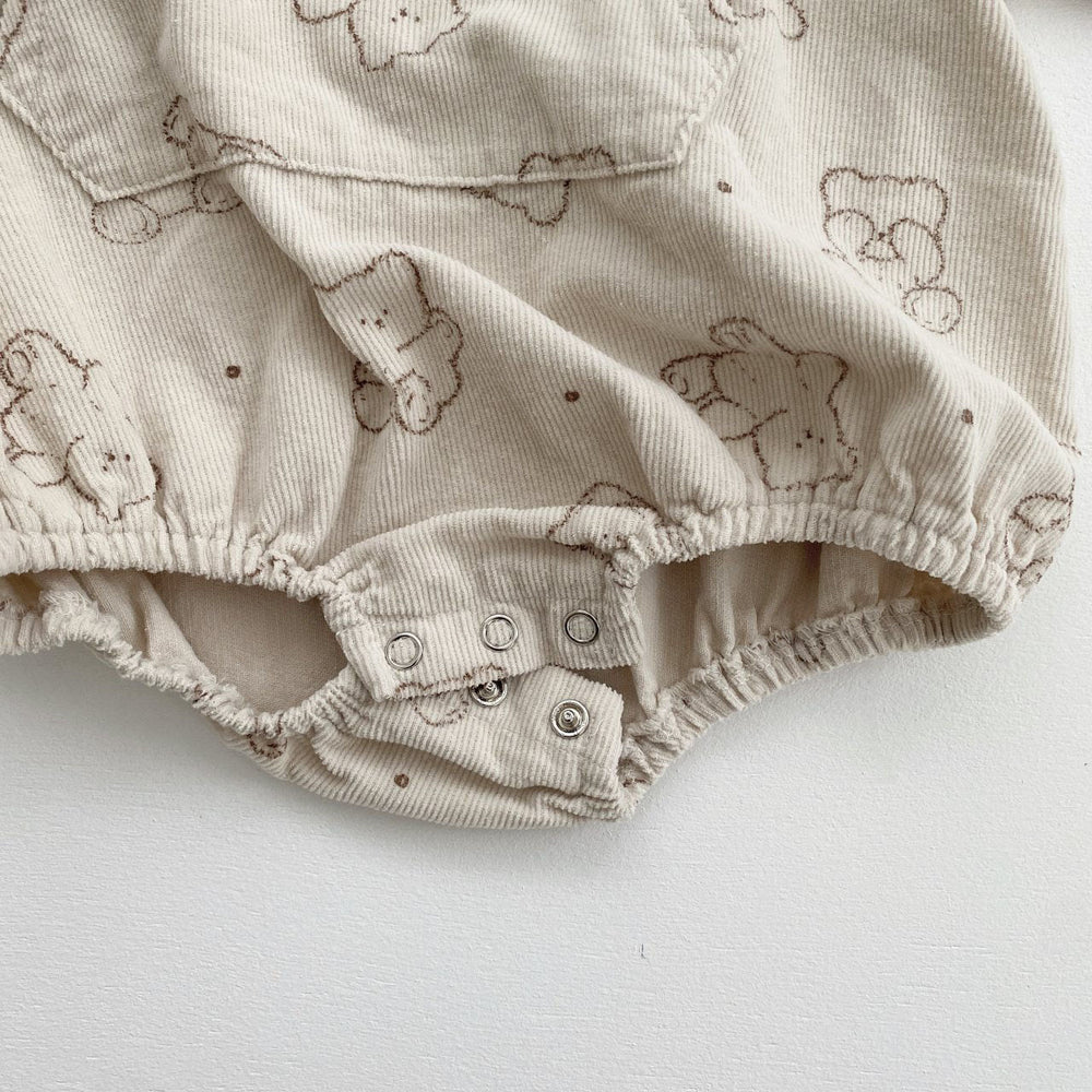 Bread Bear Hoodie Romper_ 2 Colors