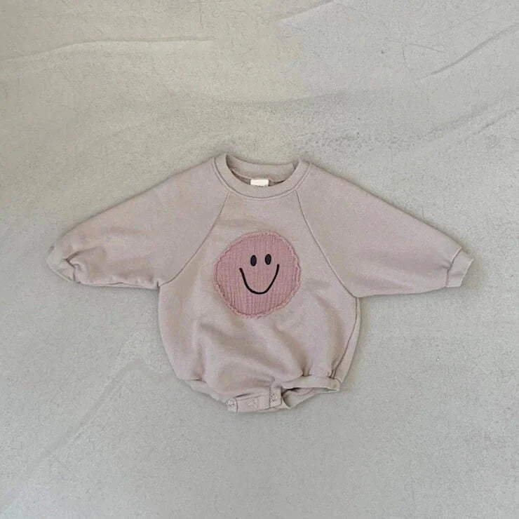 SMILEY FACE SWEATSHIRT ROMPER