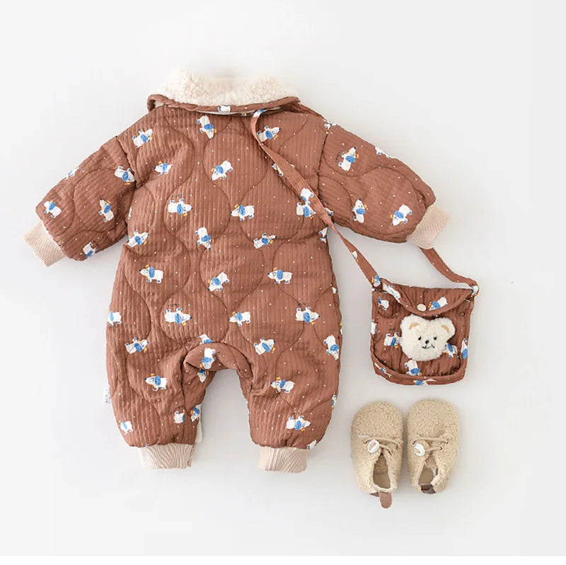 TONI BEAR WARM ROMPER + BAG