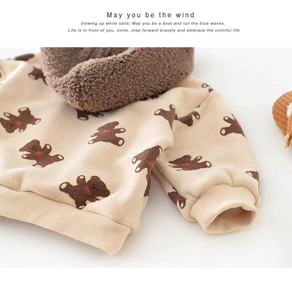 WARM MIKEY 2-PIECE SET WITH HOOD