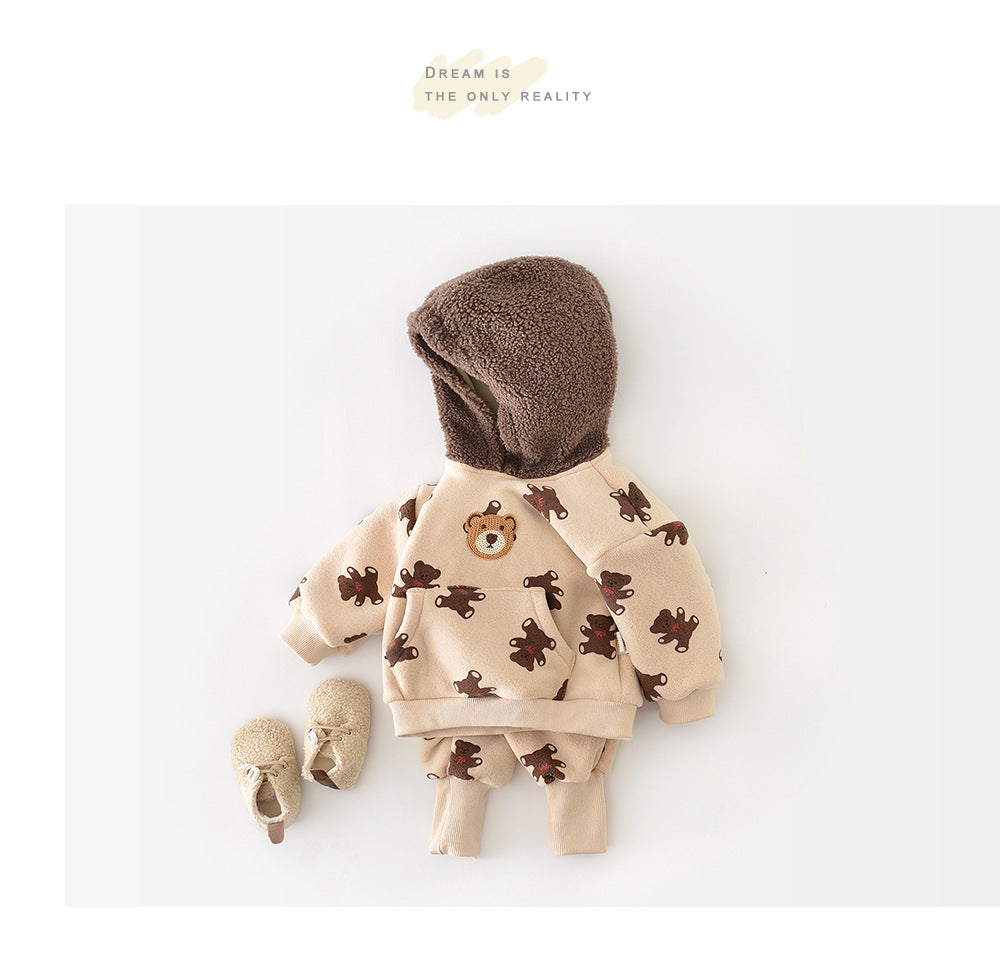 WARM MIKEY 2-PIECE SET WITH HOOD