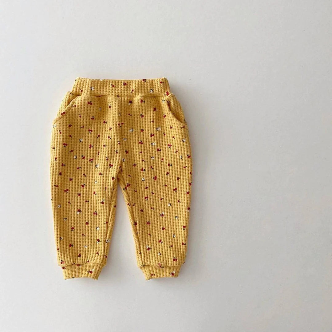 CHERRY BABY WAFFLE MATCHING SET