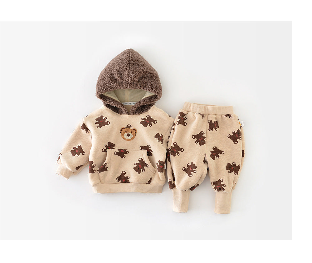 WARM MIKEY 2-PIECE SET WITH HOOD
