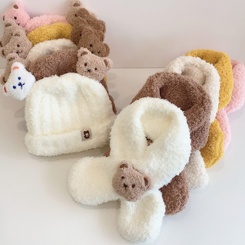 BABY BEAR HAT &amp; SCARF