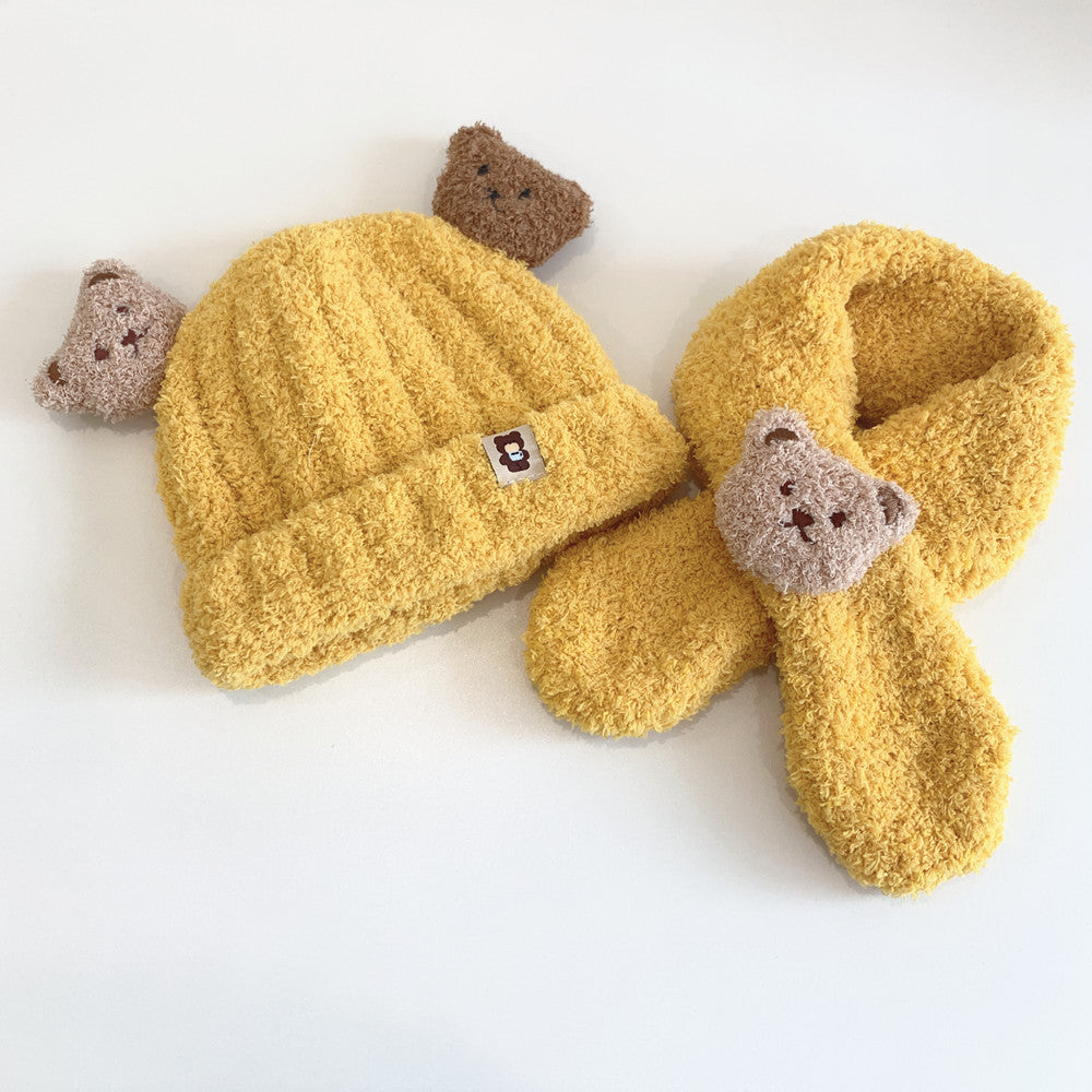 BABY BEAR HAT &amp; SCARF
