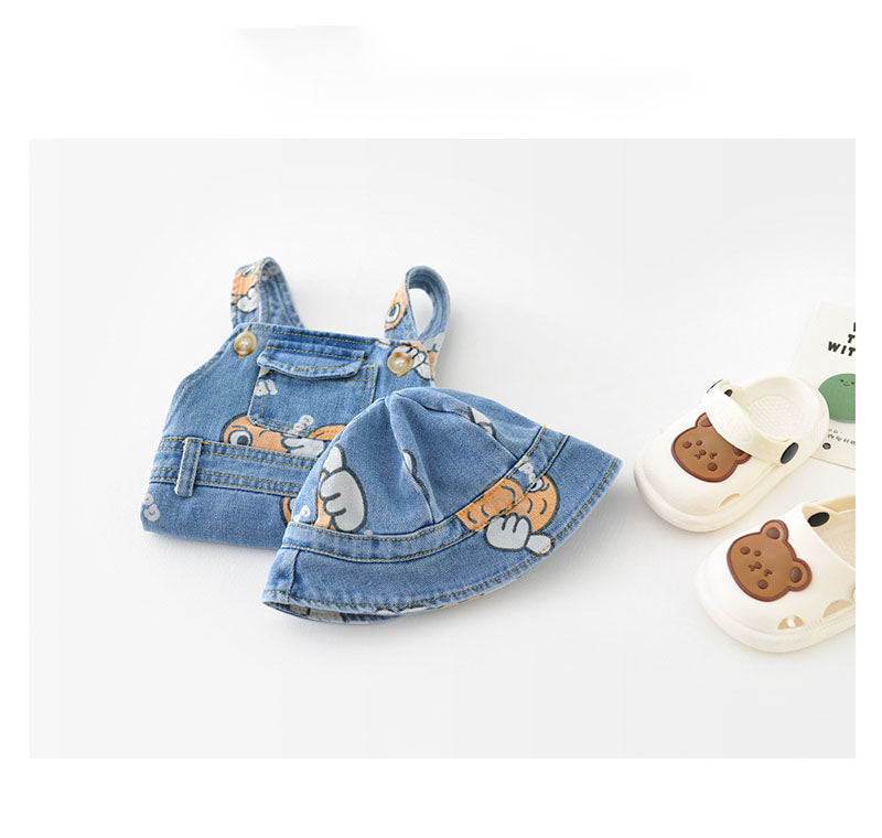 BABY DENIM ROMPER SET
