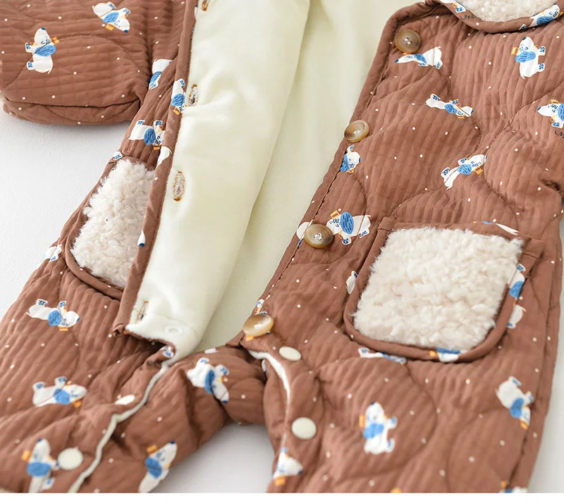 TONI BEAR WARM ROMPER + BAG