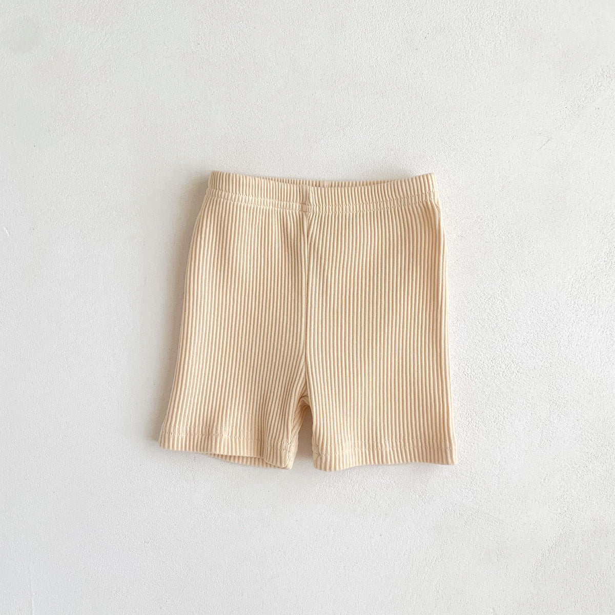 UNISEX Stripe Ribbed Cycling Shorts