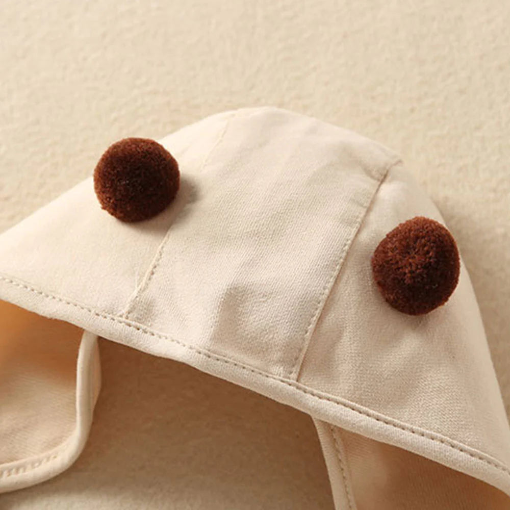 Spanish Baby Teddy Bear Overall Rompers & Bonnets