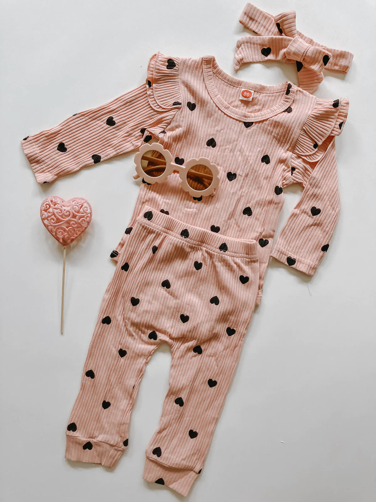 SET 3 PEZZI CUORE A COSTINE