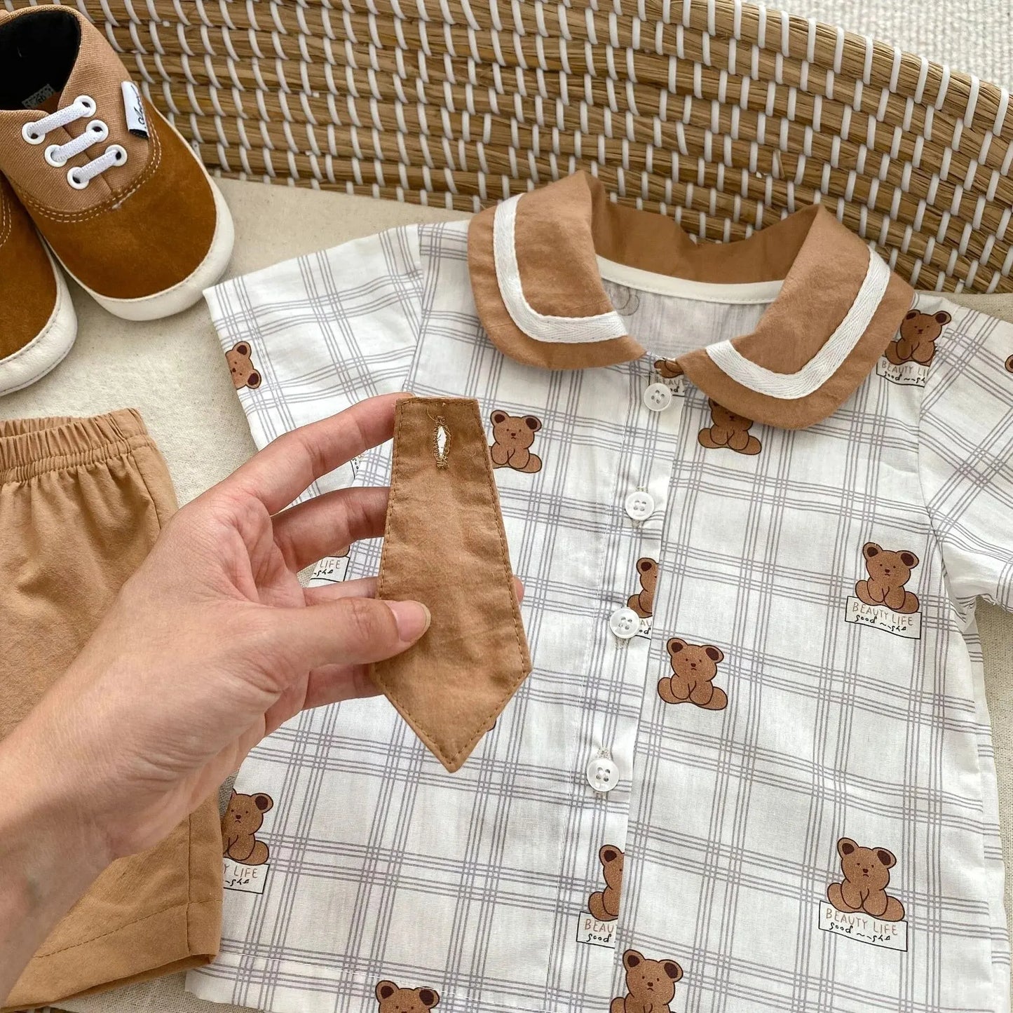 SUMMER BABY TEDDY ROMPER 